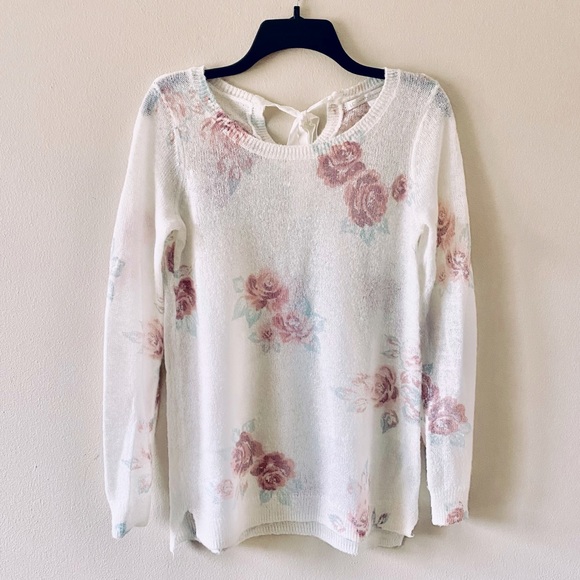 LC Lauren Conrad Sweaters - LC Lauren Conrad Floral Printed Sweater